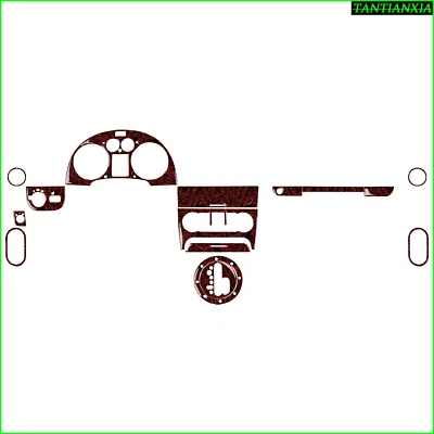 Kit de molduras interiores completas de grano madera rojo lava para Audi TT MK1 8N 1998-2006 17 piezas Foto 1 de 4