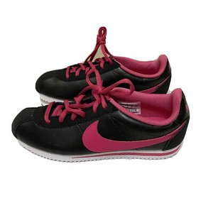 nike cortez pink and black