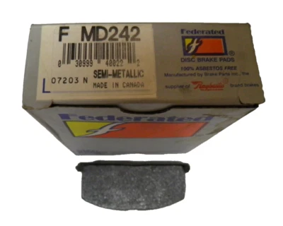 MD242 PASTILLAS DE FRENO disco delantero para Chevrolet 1985-88 1989-92 Geo 1985-96 Toyota Foto 1 de 4