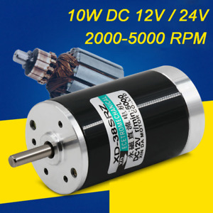 High-speed Permanent Magnet Motor 10W DC 12V / 24V 2000 3000 4000 5000RPM 38SRZ