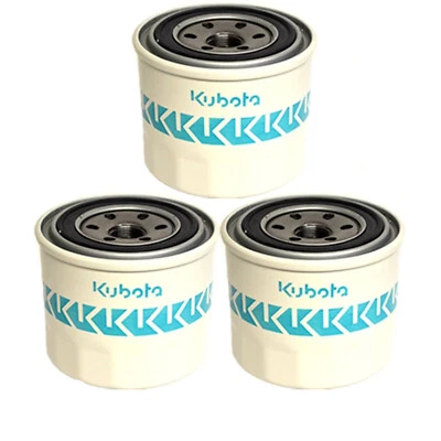 3PK Genuine OEM Kubota Diesel Engine Oil Filter HH164-32430 - Image 1 of 2