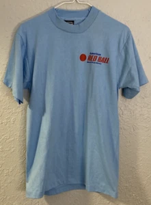 Vintage American Red Ball World Wide Movers Hemd blau Herren Größe Medium hergestellt in den USA - Bild 1 von 5