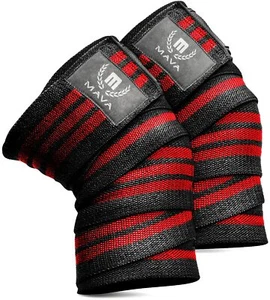 Mava Knee 72" Compression Wraps for Gym Workout, Power Lifting - Picture 1 of 6