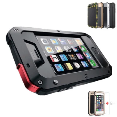 Funda para iPhone SE 2022 7 8 Plus Antigolpes Aluminio Resistente Gorila Glass Cubierta Foto 1 de 4