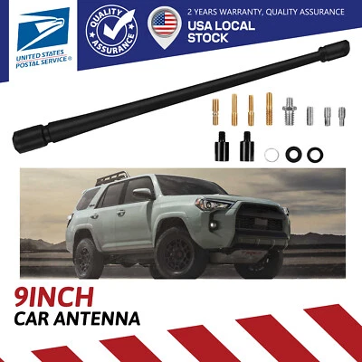 9" Black Antenna Mast Radio AM/FM Suitable for GMC Yukon XL/Acadia 2007-2024 - Image 1 of 4