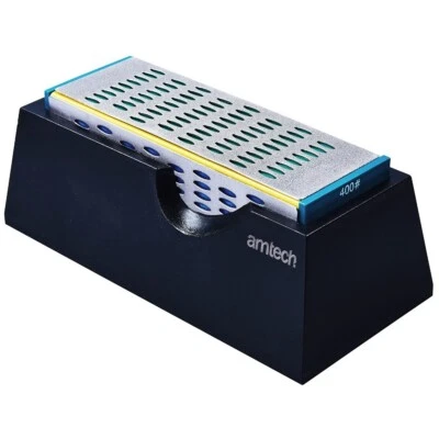 4 Sided Diamond Sharpening Block Sharp Stone Chisel Plane Knives Blade Grit - Image 1 of 3