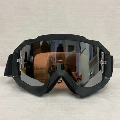 Scott Hustle-X Goggle Black Frame/Black Strap Chrome Lens *Adult* WAS $60.00 Foto 1 de 4