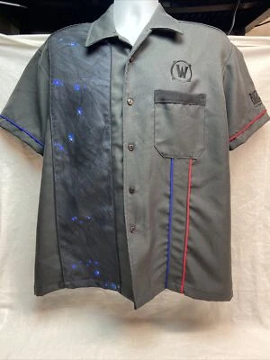 Camisa masculina World of Warcraft Battle For Azeroth desenvolvedor S boliche Blizzard - Imagem 1 de 4