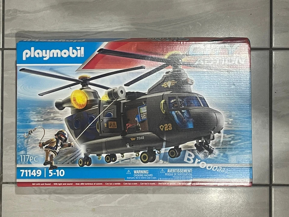 Playmobil 71149 Ciudad Acción Táctica Policía Helicóptero Doble Propulsor - Rescate SWAT - Foto 1 de 1