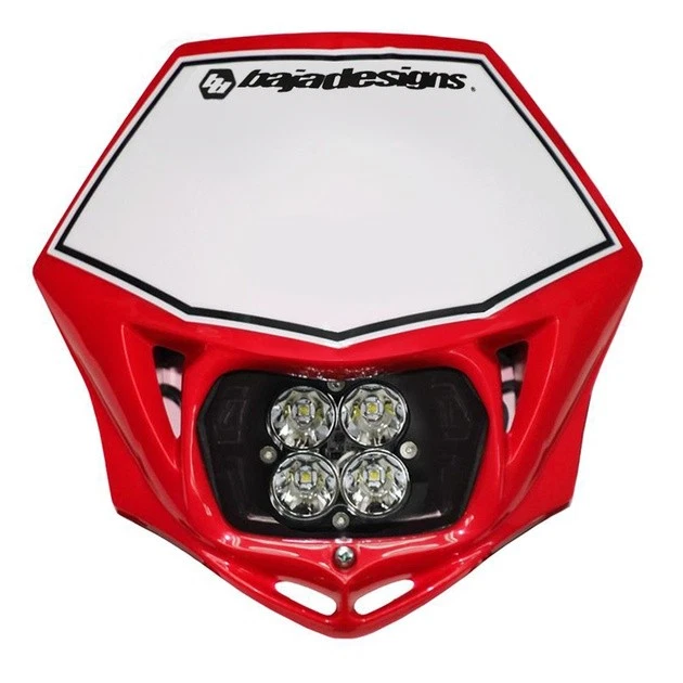 Baja Designs Universal Moto Escuadrón Deporte Faro LED con Carcasa Negro/Rojo Foto 1 de 1