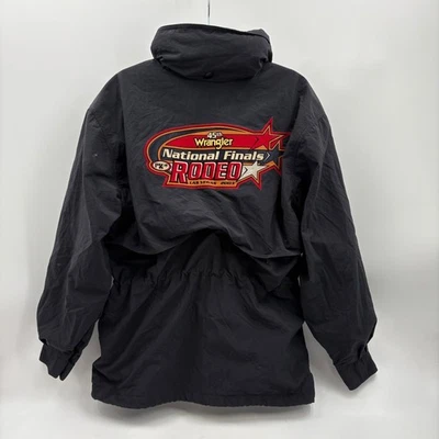 Mens Tri-Mountain Black Wrangler National Finals Rodeo NFR 2003 Jacket Small - Image 1 of 4