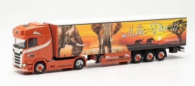 HERPA - SCANIA CS 20 HD 4x2 con remolque FERNTRANS HAAS - 1/87 - HER316903 - Imagen 1 de 4