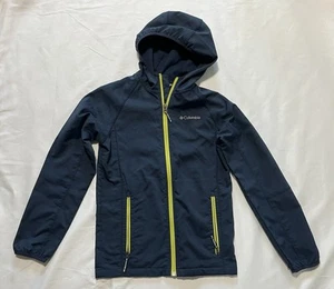 Columbia Boys Blue Hooded Windbreaker Size Medium (10-12) Lightweight Jacket - Picture 1 of 5