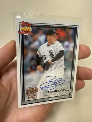 Bobby Jenks On Card Auto 2021 Topps Archives Fan Favorite #FFA-BJ - Image 1 of 2