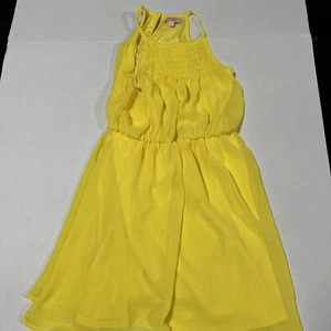 GB Girls Kids Size M Yellow Dress - Picture 1 of 4