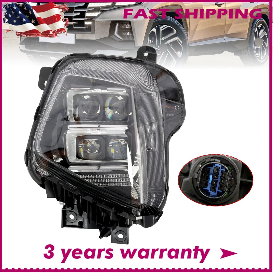 For 2022 2023 Hyundai Tucson Front Left LED Headlight Headlamp Driver Side - Image 1 of 4