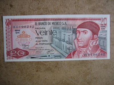 1977 MEXICO 20 PESOS  Banknote. - Image 1 of 2