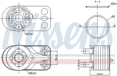 91422 NISSENS Oil cooler - Image 1 of 4