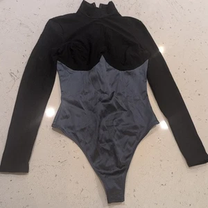 Fleur du Mal Damen Satin Body mit Stehkragen - schwarz Größe Small  - Bild 1 von 12