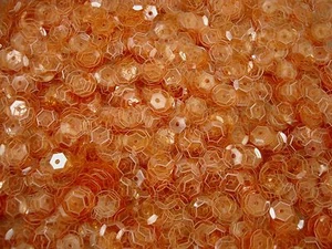 Sequins Cup 8mm Orange Transparent 25g Dance Stage Clothes Shoes  - Bild 1 von 1