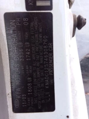 Used Fuel Injection Throttle Body fits: 2004 Kia Rio  Grade A Foto 1 de 4