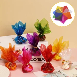 Colored Transparency Cellophane Wrapping Paper Treat Candy Party Gift Decor. - Picture 1 of 22