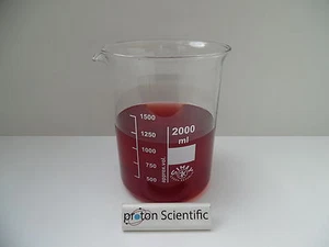 2 Litre Glass Beaker Lab Glassware Borosilicate Glass Low Form 2000 ml - Picture 1 of 2