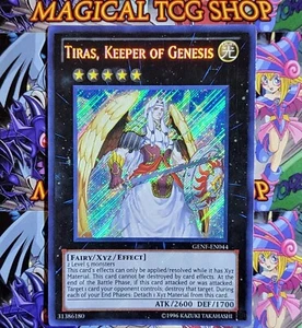 Yugioh Tiras Keeper of Genesis GENF-EN044 Secret Rare Holo Bleed Konami 2011 - Picture 1 of 7