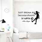 Alex Morgan Soccer Quote Girl's Wall Decal Room Mural Bedroom Decor Stickers