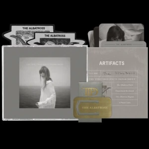 TAYLOR SWIFT The Tortured Poets Department Deluxe Collectors CD + The Albatross - Picture 1 of 3