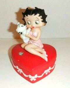 2001 Betty Boop Musical Diamonds are Girls Best Friend Trinket Box - Picture 1 of 9