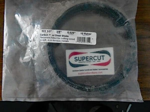 Supercut 131-1/2" x 3/8" Carbon Tool Steel bandsaw blade .025 thick, 10 Raker - Picture 1 of 3