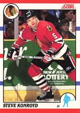 Steve Konroyd 1990 Score bilingual #29 Chicago Blackhawks