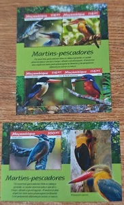 Hoja en miniatura de estampillas de aves de Mozambique 2019 2 piezas MNH - Imagen 1 de 1