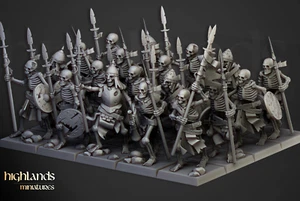 Highland Miniatures set of Vampire Skeletons Warrior - Picture 1 of 15