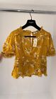 River Island Yellow Floral Top Brand New With Tags Size 10