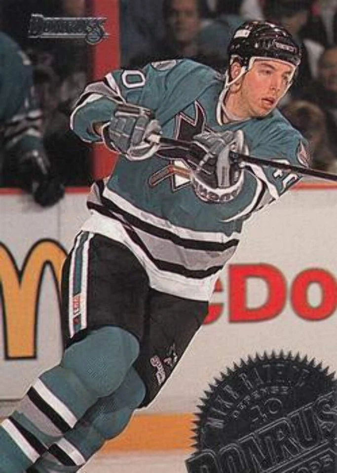 #170 Mike Rathje - San Jose Sharks - 1994-95 Donruss Hockey - Image 1 of 1