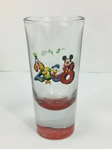 Disney World Glass 2008 Mickey Donald Goofy Pluto retirado - Imagen 1 de 6