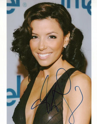 Eva Longoria glamour shot autographed photo signed 8x10 #13 Cover