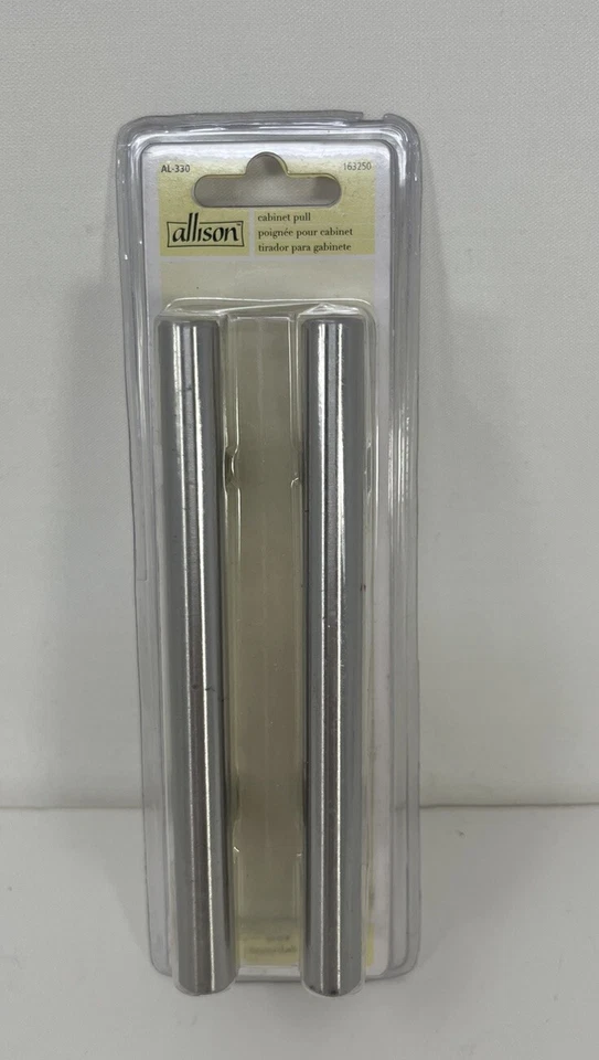 Par de tiradores de gabinete Allison cromados estilo moderno nuevos Foto 1 de 4