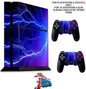 LIGHTNING PS4 PROTECTIVE SKIN DECAL VINYL STICKER WRAP - Picture 1 of 3