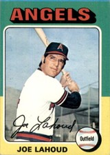 1975 Topps Baseball Joe Lahoud (B) California Angels #317
