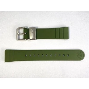 SEIKO Prospex Genuine Silicone Rubber Strap Band 20mm R03L011J0 Green New - Picture 1 of 7
