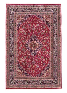 Mashead Hand-Knotted 117 11/16x78in-Fine, Oriental, Carpet, Rug, Red - Picture 1 of 11
