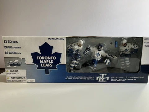 McFARLANE NHL SPORTS PICKS TORONTO MAPLE LEAFS SUNDIN BELFOUR MOGILNY 3 PACK Cover