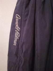 ARNOLD PALMER MENS BLUE TRACK GOLF  PANTS LEG ANKLE ZIPPER WITH SNAPS SIZE M - Picture 1 of 7