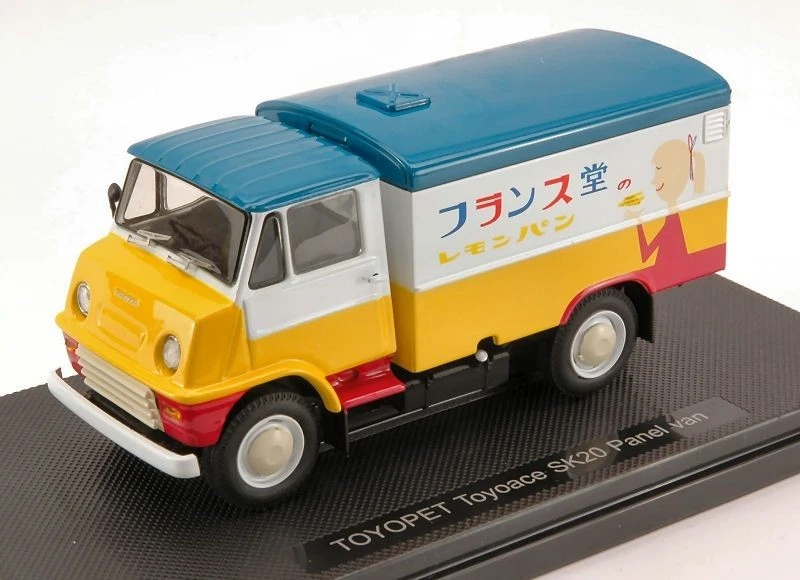 Ebbro 44570 TOYOPET TOYOACE SK20 PANEL VAN 1959 BLUE/YELLOW/WHITE 1:43 Modellino - Immagine 1 di 1