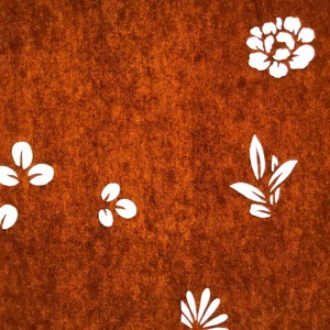 Antique Japanese Katagami Paper Kimono Stencil Katazome Leaf Flower Design C970 - Picture 1 of 6