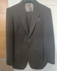 Brown Slim Fit Blazer And Trousers Brown - Picture 1 of 5