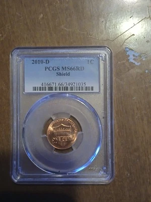 2010-D Lincoln Shield Cent PCGS MS66RD - Image 1 of 2